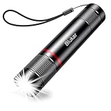 Blukar LED Taschenlampe Aufladbar, Superhelle Zoombare 2000 Lumen Mini Torch mit 4 Lichtmodi und Langer Betriebsdauer, Wasserdichte Taktische Handlampe für Camping, Wandern, Outdoor, Notfäll