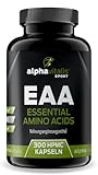 EAA Kapseln hochdosiert 300 Stk. - vegan - mit allen 8 essentiellen Aminosäuren hochdosiert inkl. BCAA - EAA Kapseln ohne Magnesiumstearat - essentielle Aminosäuren hochdosiert - EAA Kapseln vegan
