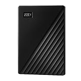 WD My Passport externe Festplatte 5 TB (mobiler Speicher, schlankes Design, herunterladbare Software, automatische Backups, Passwortschutz) Schwarz - auch kompatibel mit PC, Xbox und PS4