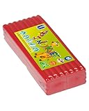 Feuchtmann JUNiORKNET Jumbo-Pack in Rot | 500g weiche Kinderknete im Vorteilspack | vegane glutenfreie Spielknete | Nicht trocknende Knete | ungiftige Modelliermasse | ab 2 Jahren