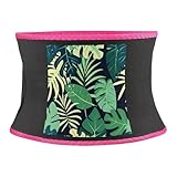 ENGhjes Bauchweggürtel, Motiv: Dschungel-Baldachin, verstellbarer Bund, Körperformung, Fitnessstudio, Yoga, Laufen, Fitness, Grün