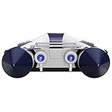 SUPROD Slipräder Heckräder Schlauchbooträder klappbar EIN-Hand Bedienung Edelstahl V4A HD200, grau/blau