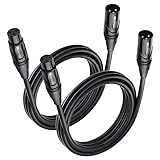 Cable Matters 2er Pack Premium XLR auf XLR Mikrofonkabel 1,8m XLR Kabel, Mikrofon kabel XLR Kabel XLR Kabel