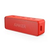 Anker soundcore 2 Bluetooth Lautsprecher, Fantastischer Sound, Enormer Bass mit Dualen Bass-Treibern, 24h Akku, Verbesserter IPX7 Wasserschutz, Kabelloser Lautsprecher für iPhone, Galaxy usw.
