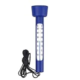 Pool Thermometer Wassertemperatur Thermometer Schwimmend Analog Leicht abzulesen Wasserthermometer für Spa Pool Whirlpool Zubehör Wild Schwimmen Thermometer