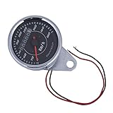 Keenso Motorrad Tachometer - Universal Kilometerzähler mit Zweifarbigen LED-Hintergrundlicht für Motorrad