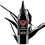 NAUDILIFE Professionelle Tattoo-Farben – Neueste Stammes-Färbung Farbton super schwarz für Lining und Schattierung, Permanent Make-up, Tattoos, lackiert (Schwarz) (230ML)