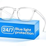 Gaoye Blaulichtfilter-Brille – Anti-UV-Computer- und Gaming-Brille, Blaulichtblocker für Damen und Herren Schwartz