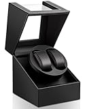 Los Gatos Uhrenbeweger 2 Uhr Automatik Uhrenbeweger: Watch Winder für Automatikuhren Uhrendreher für Herren und Damen Uhrendreher mit Japanischem Leisemotor USB Betrieben