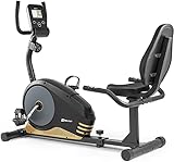 Hop-Sport Liegeergometer HS-040L, sicherer Liegeheimtrainer mit Handpulssensoren, komfortabler Heimtrainer - 8 Widerstandsstufen, bis zu 120 kg