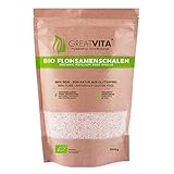 GreatVita Bio Flohsamenschalen 500g, ballaststoffreiche...