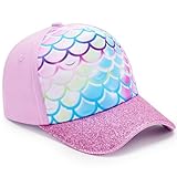 WAWSAM Mädchen Baseballkappe Verstellbarer Basecap Kinder Snapback Trucker Cap Baumwolle Cappy Mädchen Mütze Sonnenhut für Reisen Schule Outdoor Sportarten