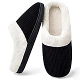 Damen Hausschuhe Winter Warm Slipper,Pantoffeln Bequeme Kunstpelz Gefüttert Rutschfeste Slippers, Das beste Geschenk für Frauen im Winter