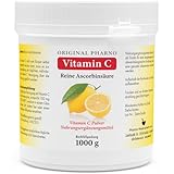 Vitamin C Pulver - Reine Ascorbinsäure - Apotheken Qualität 1 kg | 1 Dose mit 1.000g [Original-Pharno]