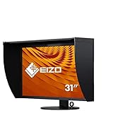 EIZO ColorEdge CG319X 78,9 cm (31,1 Zoll) Grafik Monitor (HDMI, USB 3.1 Hub, DisplayPort, 9 ms Reaktionszeit, Auflösung 4096 x 2160 (DCI 4K), Wide Gamut) schwarz