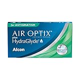 Air Optix plus HydraGlyde for Astigmatism Monatslinsen weich, 3 Stück, BC 8.7 mm, DIA 14.5 mm, CYL -1.25, ACHSE 180, -1.75 Dioptrien