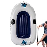 Nybhyjka Kleines aufblasbares Boot – tragbares Angelboot | Kajak Float Ride-Ons für Pool Reisen Erwachsene Fluss Outdoor-Abenteuer