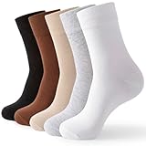 Wamicu 5 Paar Socken Herren Damen, Dünne Baumwolle Damensocken, Bequem und Atmungsaktiv mit Komfortbund Business Sportsocken, Größe 35-41