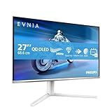 Philips 27M2N6501L - 27 Zoll QHD OLED Gaming Monitor, Ambiglow, 240Hz, 0.03ms, G-Sync comp., HDR10 (2560x1440, HDMI 2X 2.1, DP 1x 1.4, USB Hub) Weiss