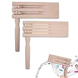DMSESRLS 2 Stück Holzratsche Geräusche Maker, Spinning...