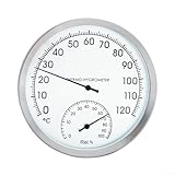 Hochtemperaturbeständiges Thermometer und Hygrometer für den Innenbereich, Präzisions-Backtemperaturanzeige, perfekt für Backofen, Küche und Zuhause