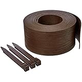 Amazon Basics Raseneinfassung mit 10 Pfählen, 13 cm/5 Zoll...