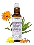 TITANIA® Nagelöl – Natürliches Nagelhautpflegeöl mit 8 Ölen & Aloe Vera für Cuticle & weiche Nagelhaut, Hände & Füße, COSMOS NATURAL, Vegan, Dermatologisch bestätigt, Made in Germany, 10ml