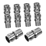 Mikinona 10 Stück Teiliges Lampenfassungs Metall Gewinde Befestigungsclips Kompatibel Robust Langlebig Einfache Montage für LED Halogen Leuchtmittel