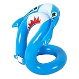 Schwimmweste Für Kinder,Aufblasbare Schwimmhilfe Mit Verstellbarem Gurt Für Kinder Im Pool | Hai Schwimmring Mit Verstellbarem Sicherheitsverschluss Für Wasserspiele Pool See Fluss