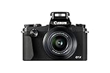 Canon PowerShot G1X Mark III Digitalkamera (24,2 MP, 7,5 cm (3,0 Zoll) Touchscreen, dreh- und schwenkbar, APS-C CMOS-Sensor, Dual Pixel, AF, Full-HD, WLAN, NFC, Bluetooth, 1080p), schwarz