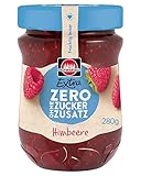 Schwartau Extra Zero Himbeere, Fruchtaufstrich ohne Zuckerzusatz, 12 kcal pro 25g, 280g