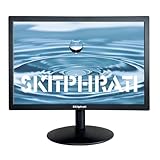SKitphrati 15.6 Zoll Small Business Computer Monitor - 1920 x 1080 PC Monitor mit HDMI und VGA, 5ms,75 Hz, 250 nits, 16:9, Neigbar, VESA 75x75, PC Bildschirm, Schwarz