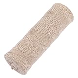 iplusmile 1 Rolle Geflochtener Baumwoll Kerzendocht 150m Kerzenherstellung Zubehör für Paraffin Bienenwachs Selbstgemacht Kerzen Mittig Haltend Mehrfach Verwendbar