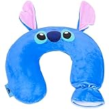 Disney Stitch Wärmflasche Nacken- & Schulter, U-förmige Wärmflasche mit Bezug, 1.1 Liter