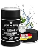 NACHHALTIGE OUTDOORSEIFE: 100% biologisch abbaubar, handgemacht in Deutschland | Ideal für Camping & Reisen, auch für empfindliche Haut + Haare | Praktischer Seifenstreuer von TWO PLANTS #Outdoorgold