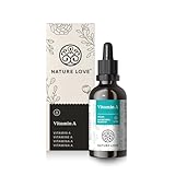 Vitamin A Tropfen – 50 ml (1.700 Tropfen) - Retinol aus Retinylpalmitat in MCT-Öl - ohne unnötige Zusätze - Hochdosiert, vegan, laborgeprüft und in Deutschland produziert