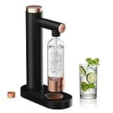 HOMELUX Wassersprudler, Sprudelwasser Maschine Mit 1L PET-Flaschen Bpa-Frei, Soda Maker, Wasser Sprudel GeräT, Water Carbonator, Zum Sprudeln Von Leitungswasser, Schwarz