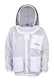 Almbiene Profi-Imker-Schutzjacke Air mit Schleier, luftdurchlässig, dreischichtig, Größe:L