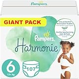 PAMPERS Harmonie, Größe 6, 107 Windeln (13-18 kg)