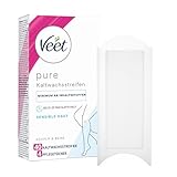 Veet Kaltwachsstreifen mit Easy-Gelwax Technology – Geeignet für sensible Haut – Anwendung für Beine & Körper – 20 Doppelstreifen = 40 Einzelstreifen