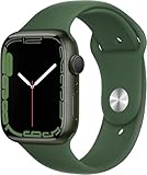 Apple Watch Series 7 (GPS, 45 mm) – Grünes Aluminiumgehäuse mit Clover Sportarmband (Generalüberholt)