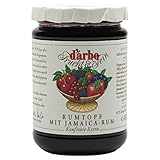 Food-United KONFITÜRE EXTRA RUMTOPF 6x 450g Glas von DARBO Naturrein rum pot jam mit 1% Jamaica Rum passend für Torte Crepes Früchtekuchen Gebäck Füllungen Abendsnacks (6)