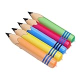Holibanna 5 Stück Riesen Aufblasbare Bleistift Spielzeuge PVC Multifunktional Für Kindergarten Sportveranstaltungen Lernhilfe Leicht Tragbar Spaß Dekoration