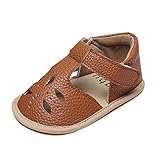 CreoQIJI Unisex Kinder Wassersandale Einzelne erste Mädchen-Sommer-hohle Schuhe Schuhe Sandalen für 324M aus Kleinkind Jungen Kleinkind flache Baby Sandalen (Brown, 20.5 Toddler)