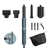 Shark FlexStyle Limited Edition Geschenkset 5-in-1 Air Styler & Haartrockner, Curler, FrizzFighter Finishing Tool, Ovalbürste, Konzentrator, Aufbewahrungstasche, Keine Hitzeschäden, Türkis HD450TLEU