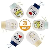 NOCHME Fäustlinge Baby Neugeboren Junge Mädchen 0-3-6-10 Monate,3 Paar Superweiche Verstellbar Baby Anti Kratz Handschuhe, Baby Anti Kratzhandschuhe Kleinkind Schutz Fäustlinge Antikratzhandschuhe