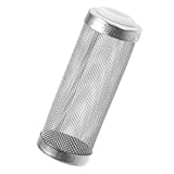 Supvox Protector Tank Sieb Oder Wasserschlauch Fisch Aquarium Abdeckung Aquarium Einlassrohr Garnelen Protector Fischschutz Aquarium Einlassschwamm Silber Edelstahl