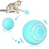 EXTFANS Katzenspielzeug Elektrisch Katzenball mit LED Licht,...