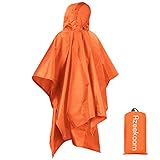 Azeekoom Regenjacke Regenponcho, Regenmantel Wasserdicht...