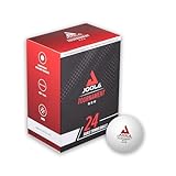 JOOLA Tischtennisbälle Tournament Selektierte 40+mm Durchmesser, 3-Stern Premium Tischtennis Bälle Indoor und Outdoor Kompatibel, Weiß, 24 Stück